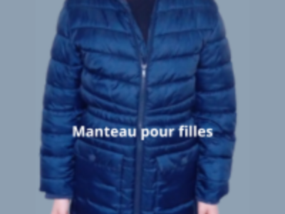 Manteau en duvet est imperméable pour fille