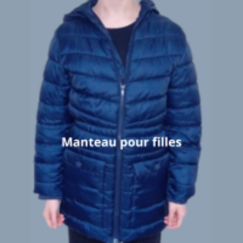 Manteau en duvet est imperméable pour fille